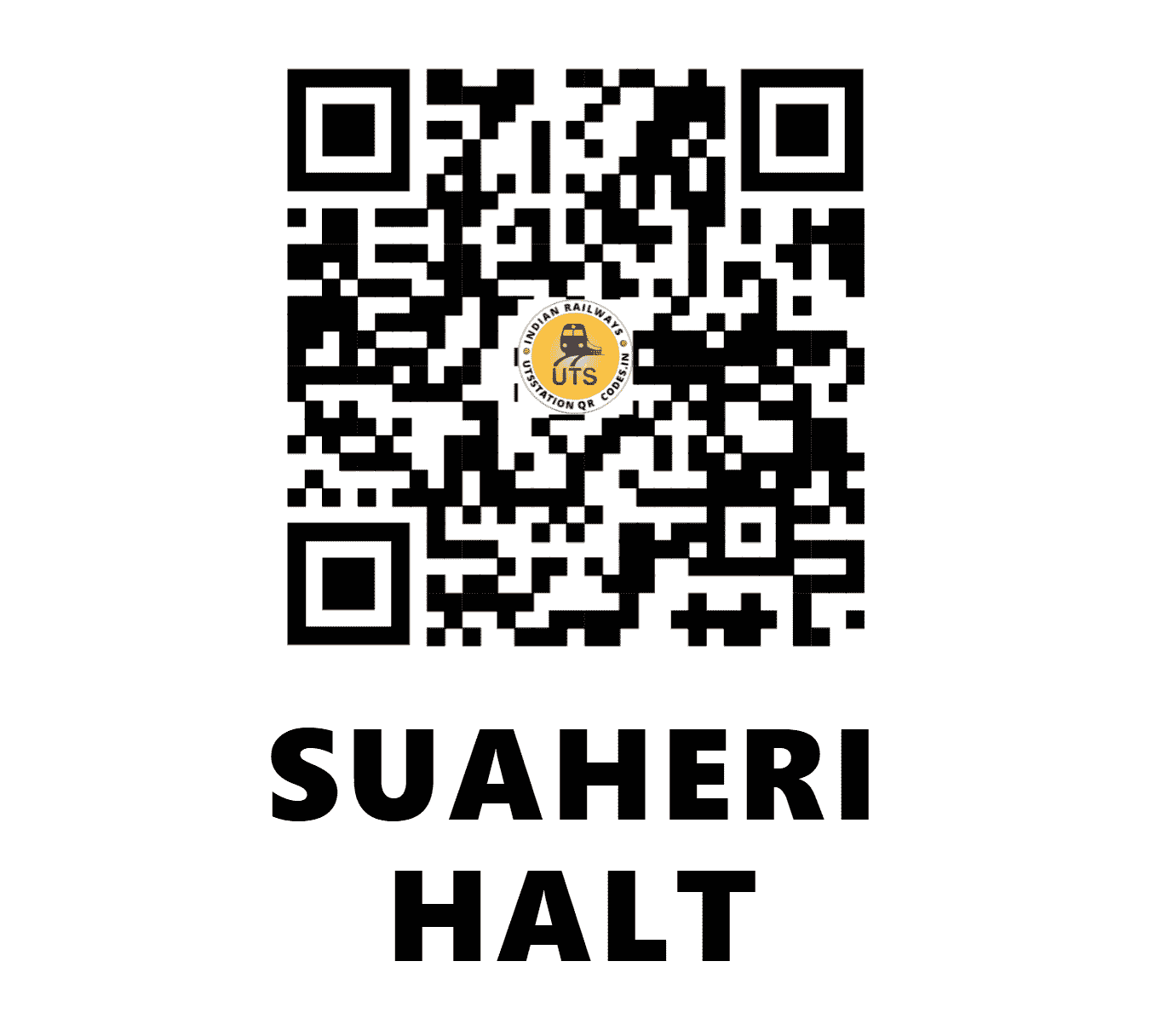 UTS QR Code for SUAHERI HALT - SXQ - NR (UTTAR PRADESH)